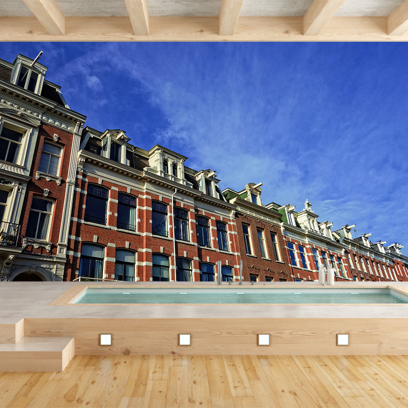 Amsterdam Architecture Scenery Mural Water Resistant Wall Art for Living Room
