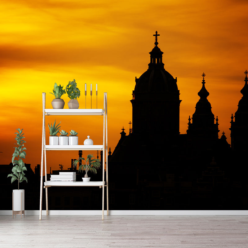 Dutch City Architecture Scenery Mural Water Resistant, Personalized Size