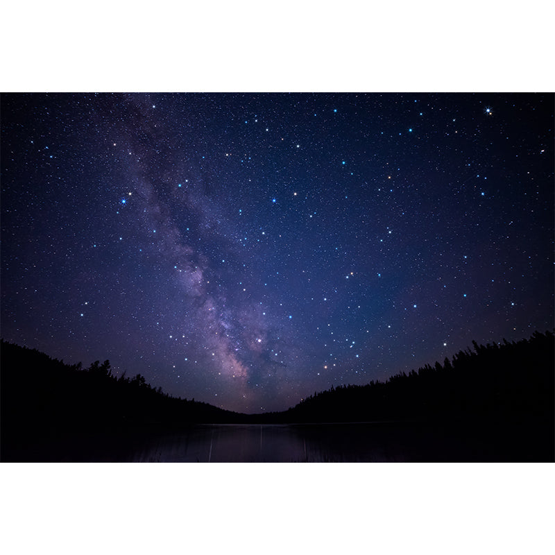 Starry Sky Mural Wallpaper for Living Room Universe Wall Art, Custom Size