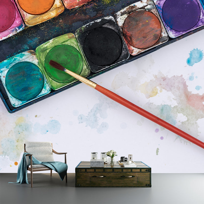 Painting Hobby Mural for Study Room Stain Resistant, Personalized Size