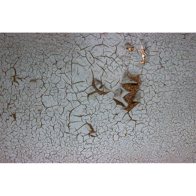 Rusty Metal Industrial Style Mural Wallpaper Stain Resistant Wall Art for Living Room