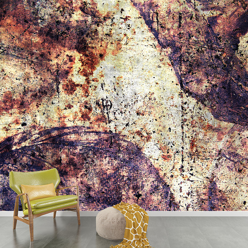 Industrial Style Metal Wall Mural Stain Resistant Wall Art for Living Room