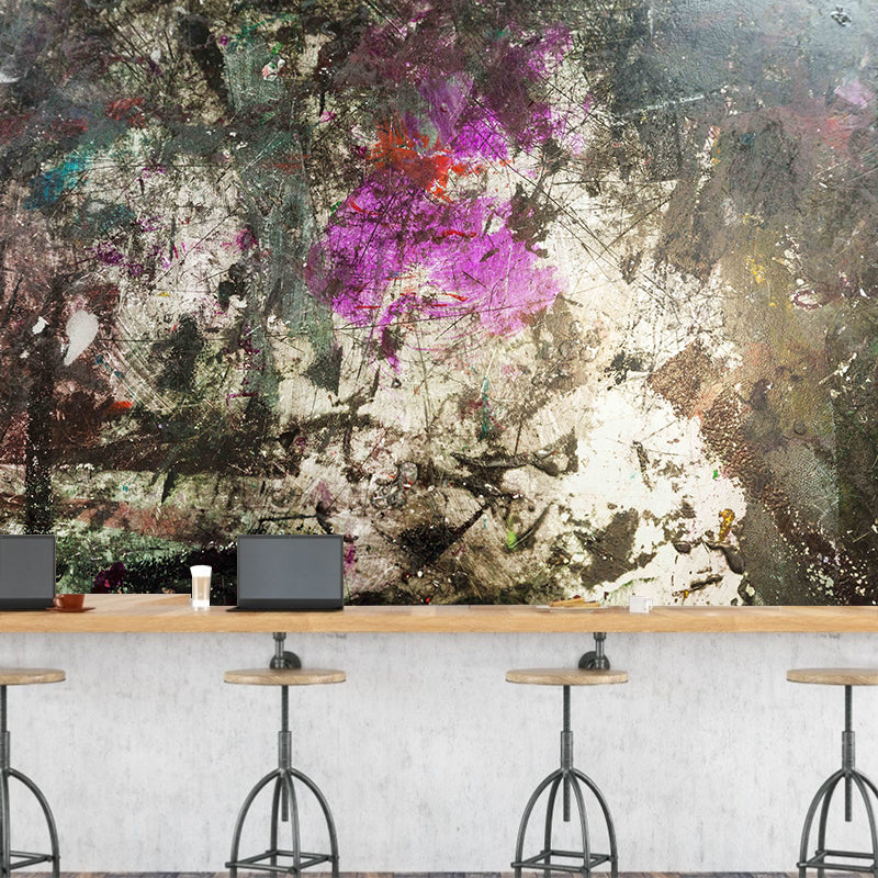 Industrial Style Metal Wall Mural Stain Resistant Wall Art for Living Room