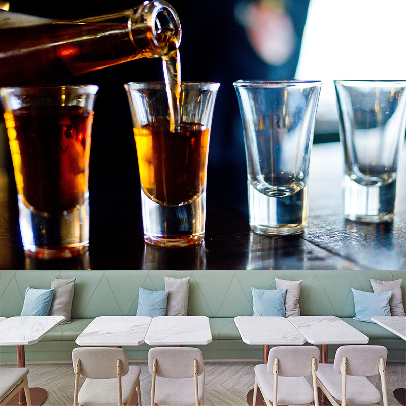 Contemporary Commercial Wine Club Wall Decor Water Resistant, Personalized Size