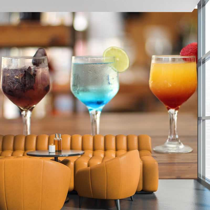 Contemporary Commercial Wine Club Wall Decor Water Resistant, Personalized Size