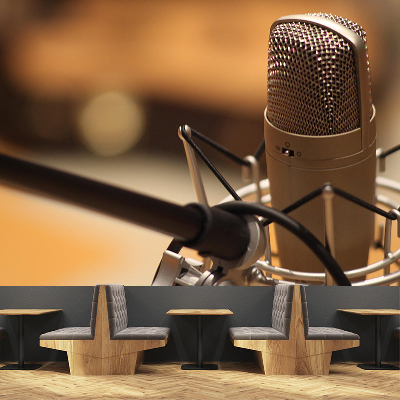 Hobby Sing Songs Mural Wallpaper Water Resistant Environment Friendly Wall Decor