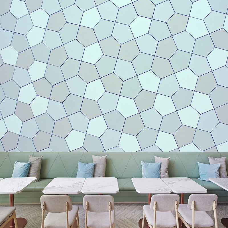 Soft Color Wall Mural Geometry Sleeping Room Home Decoration Wall Covering
