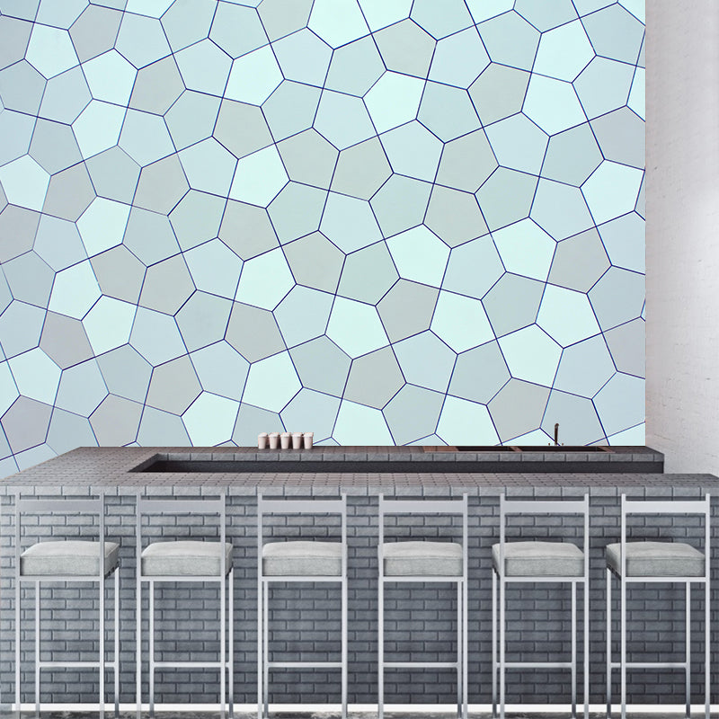 Soft Color Wall Mural Geometry Sleeping Room Home Decoration Wall Covering