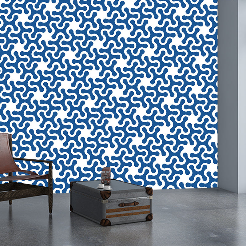 Lichte kleur geometrie muurschildering behang hedendaagse wandbekleding voor woondecoratie