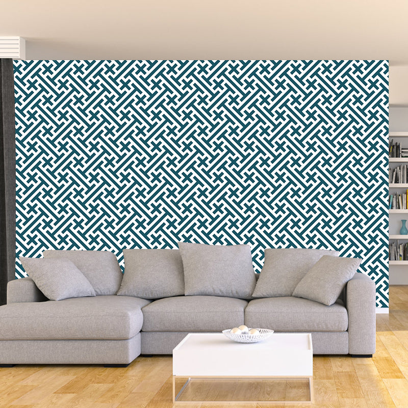 Customized Geometry Mural Wallpaper Contemporary Wall Covering for Home Decor