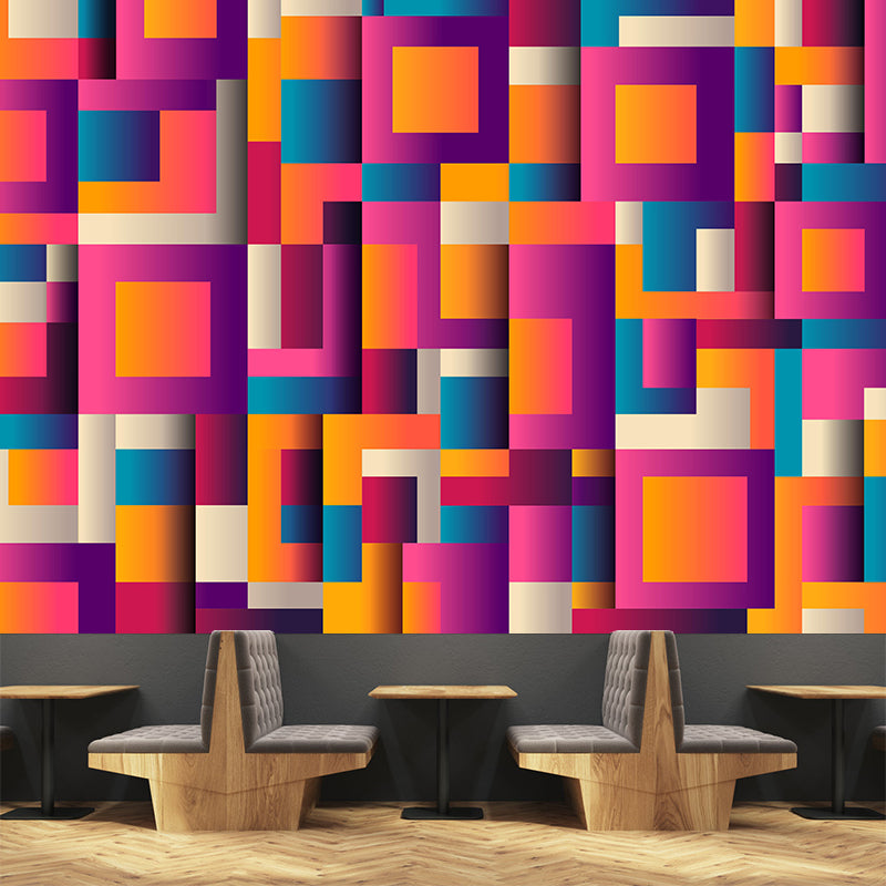Living Room Home Decoration Wall Mural Geometry Mildew Resistant Wall Art