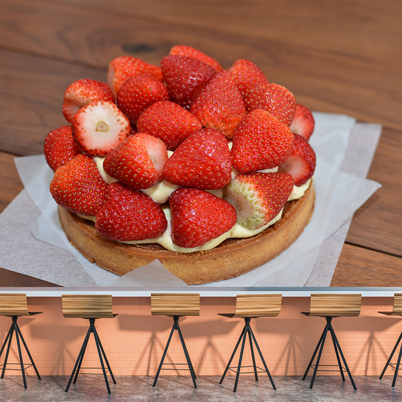 Delicious Cake Mural Commercial Use Contemporary Dessert Shop in Soft Color