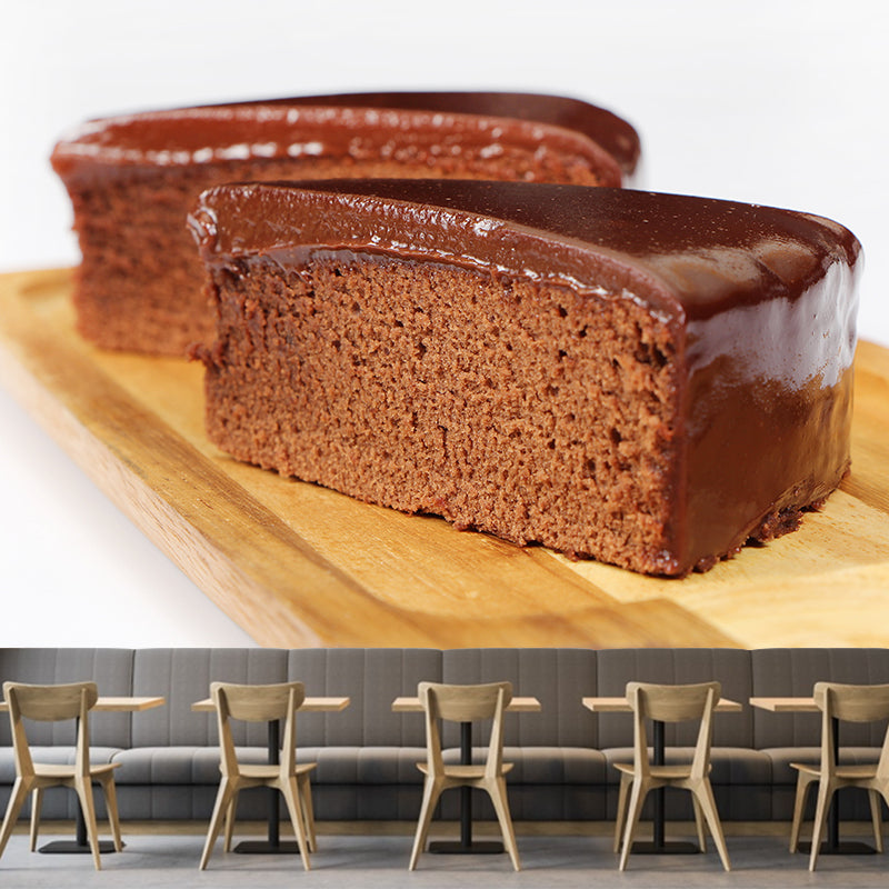 Tasty Dessert Mural Wallpaper Mildew Resistant Business Coffee Shop Wall Decor