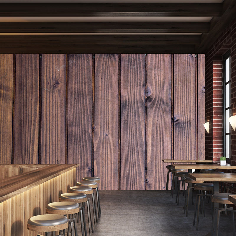 Wood Texture Mural Wallpaper Photography Contemporary Style Bathroom Wall Decor