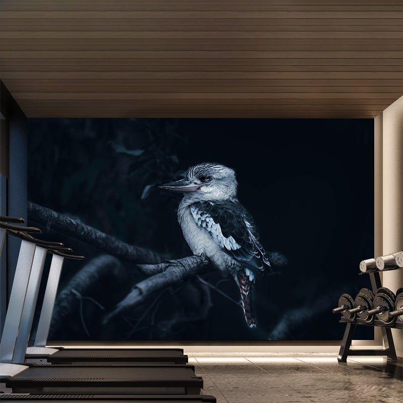 Kingfisher Contemporary Mural Wallpaper Mildew Resistant Wall Decor for Accent Wall