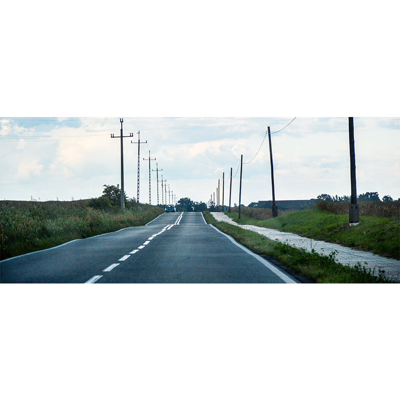 Customized Photography Industrial Mural Wallpaper with Road Pattern in Soft Color