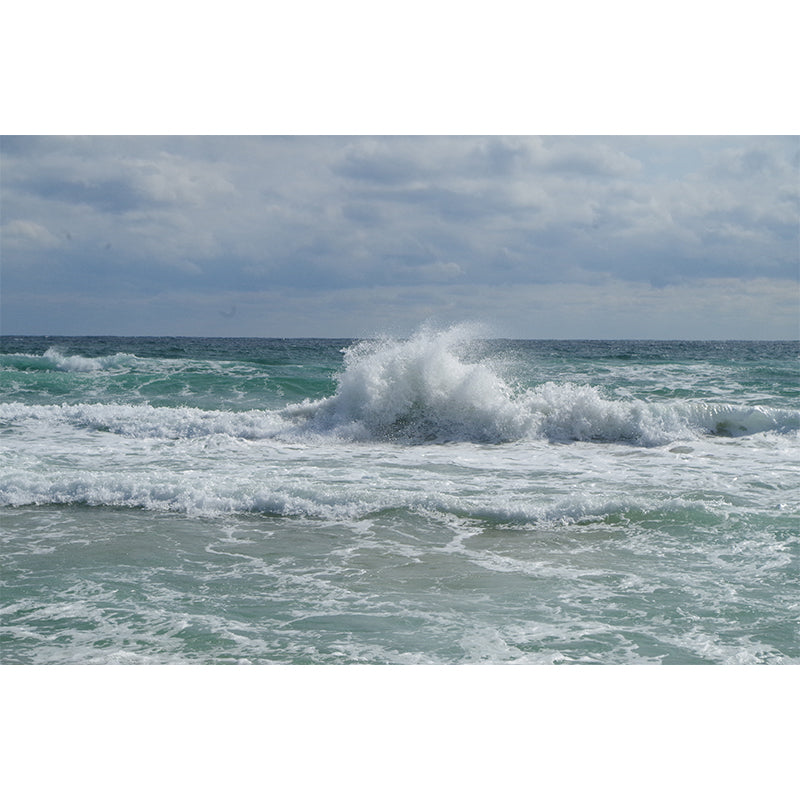 Modern Style Wave Wall Mural Decal Photography Moisture Resistant Wall Covering