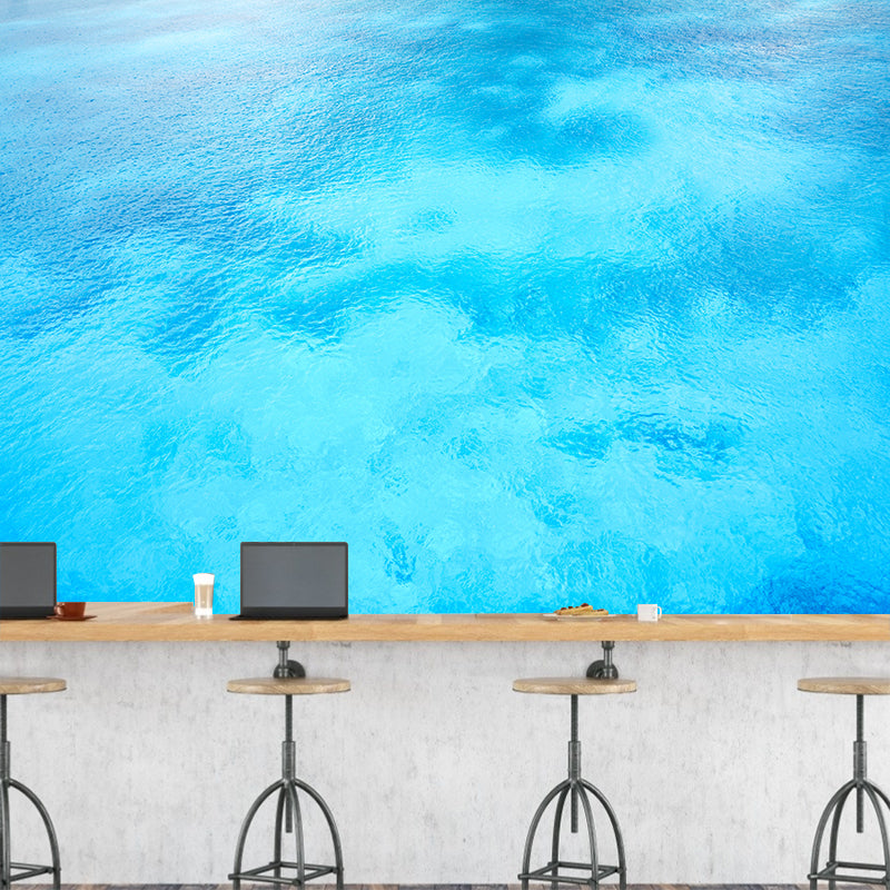 Customized Sea Pattern Wall Mural Decal Moisture Resistant for Sleeping Room