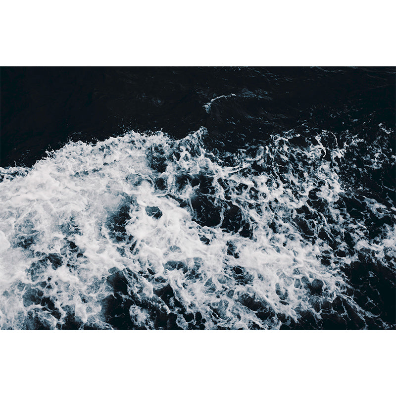 Sea Wall Mural Decal Moisture Resistant Modern Wallpaper for Sitting Room