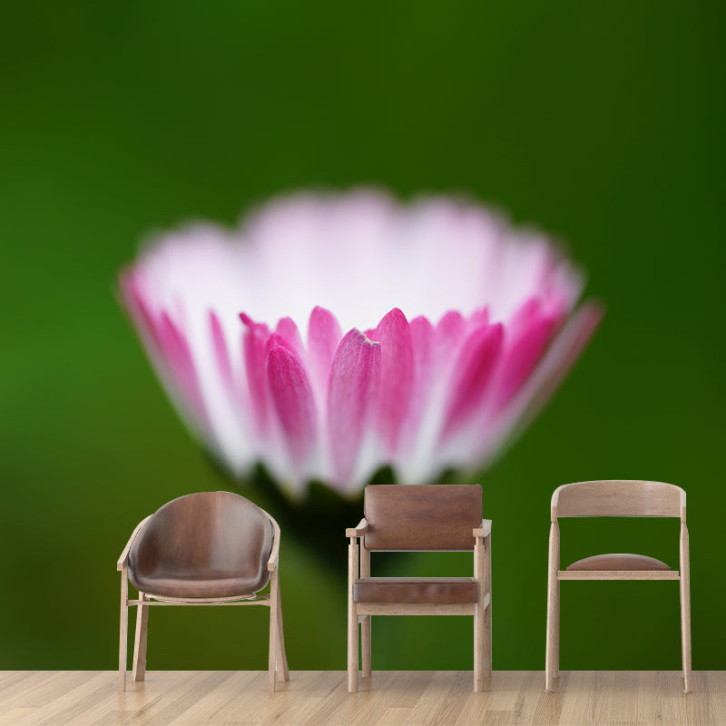 Flower Wall Mural Mildew Resistant Environment Friendly Wall Decor for Bedroom