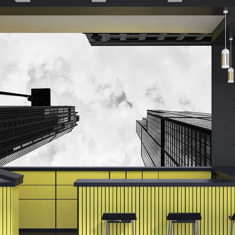 Photography Horizontal City Wall Mural Decal Moisture Resistant for Home Decor