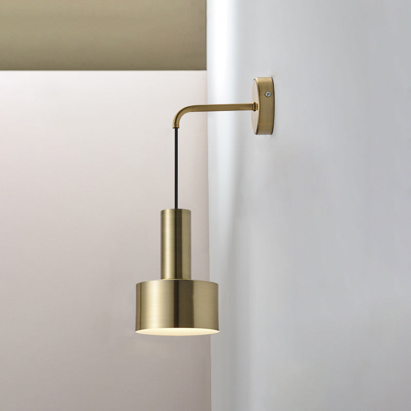 Luce in metallo ombreggiato Light Sconce Stipano Minimalista Montata Montata per camera da letto