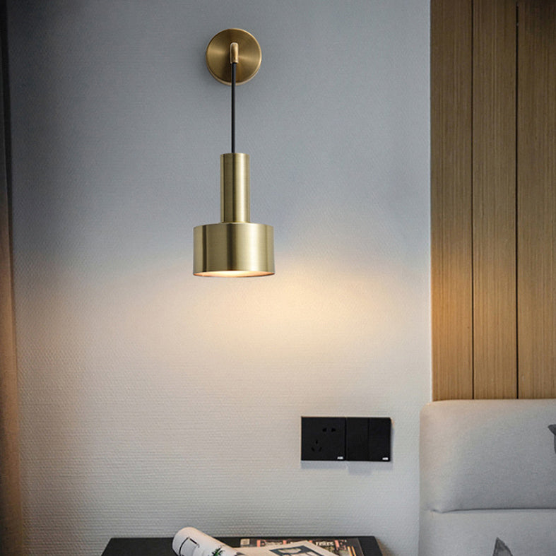 Luce in metallo ombreggiato Light Sconce Stipano Minimalista Montata Montata per camera da letto