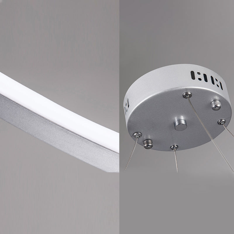 Globe Chandelier Light Fixture Modern Clear Glass Pendant Lighting for Restaurant