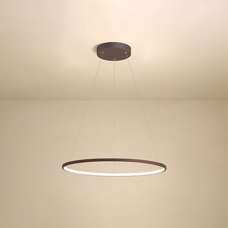 Ring Shape Pendant Light Fixture LED Suspension Lighting Fixture for Dinning Room