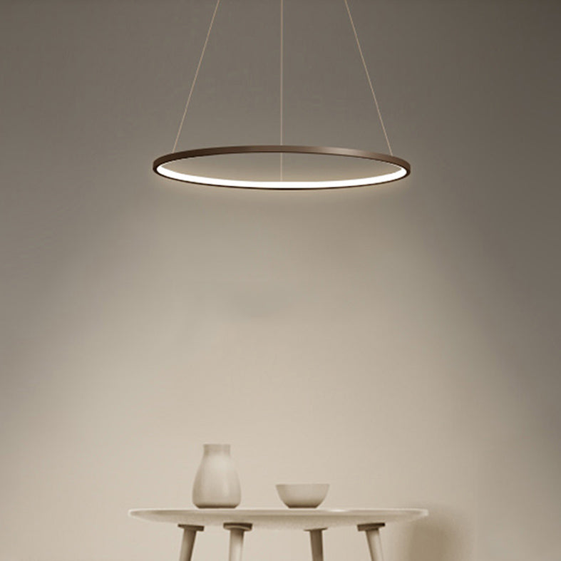 Ring Shape Pendant Light Fixture LED Suspension Lighting Fixture for Dinning Room