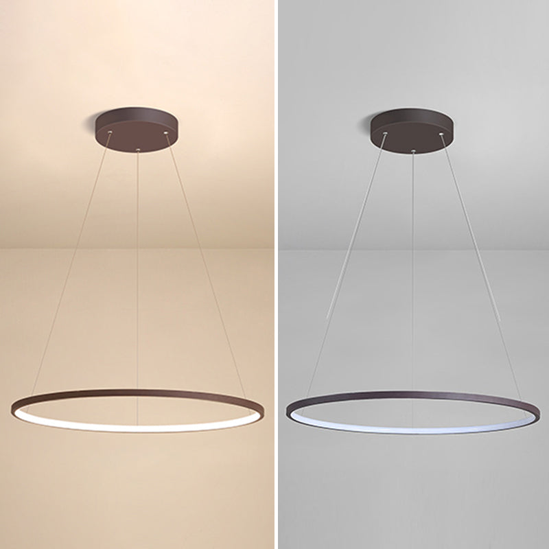 Ring Shape Pendant Light Fixture LED Suspension Lighting Fixture for Dinning Room