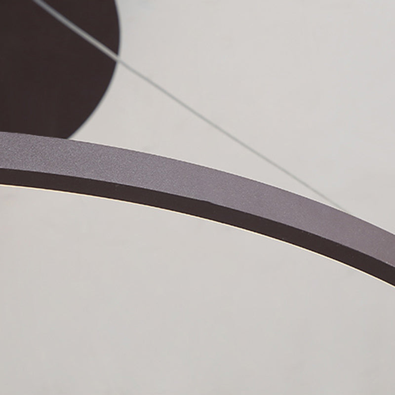 Ring Shape Pendant Light Fixture LED Suspension Lighting Fixture for Dinning Room