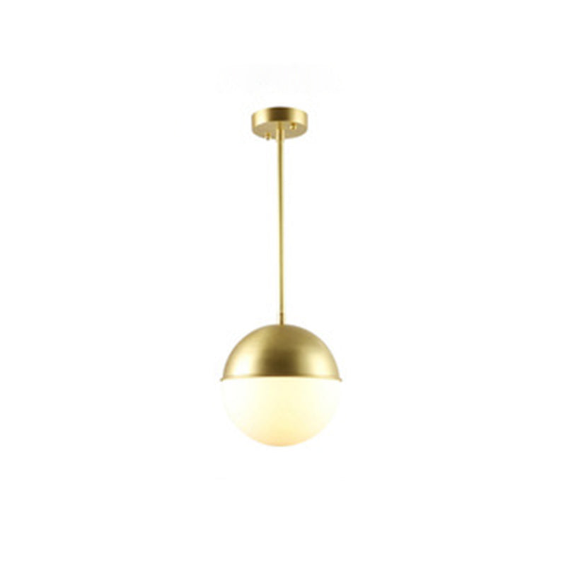 Metal One Blub Hanging Light Postmodern Style Suspension Pendentif For Coffee Shop