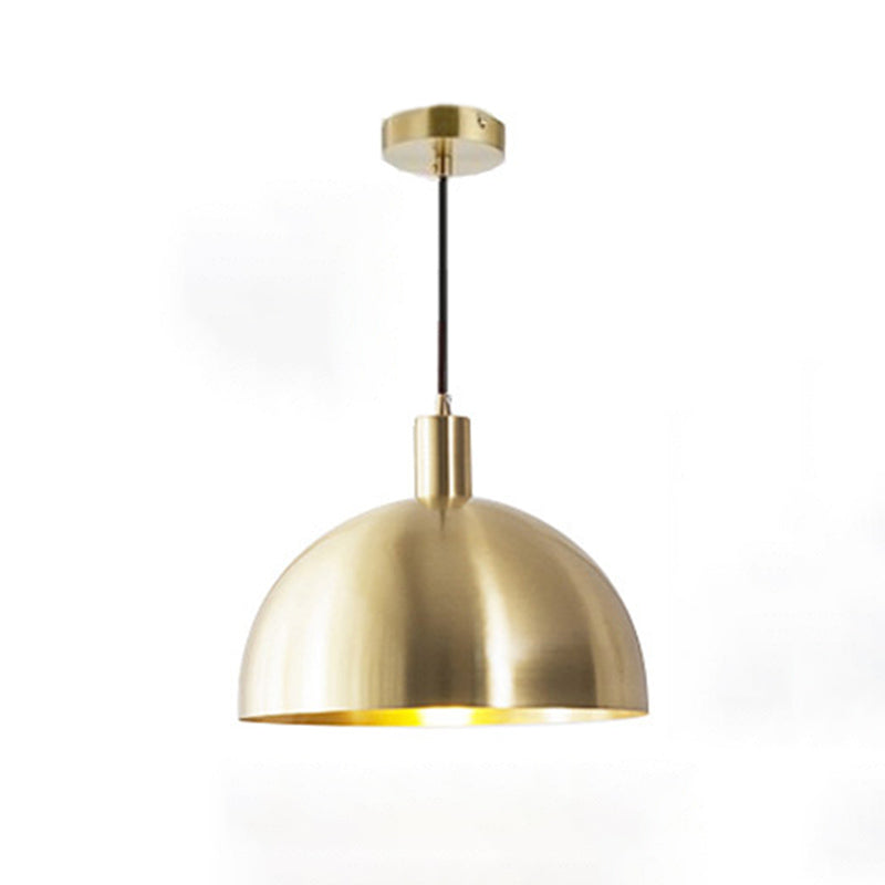 Metal One Blub Hanging Light Postmodern Style Suspension Pendentif For Coffee Shop