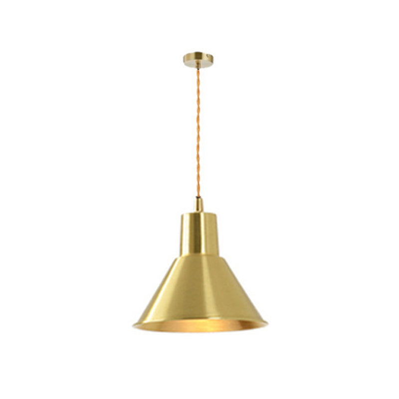Metal One Blub Hanging Light Postmodern Style Suspension Pendentif For Coffee Shop