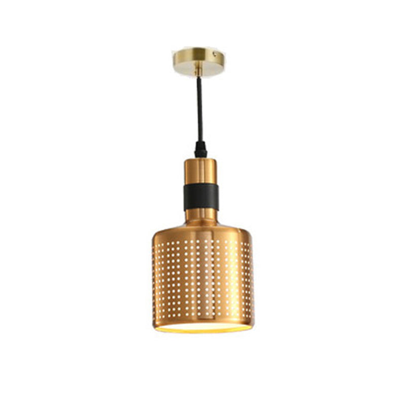 Metal One Blub Hanging Light Postmodern Style Suspension Pendentif For Coffee Shop