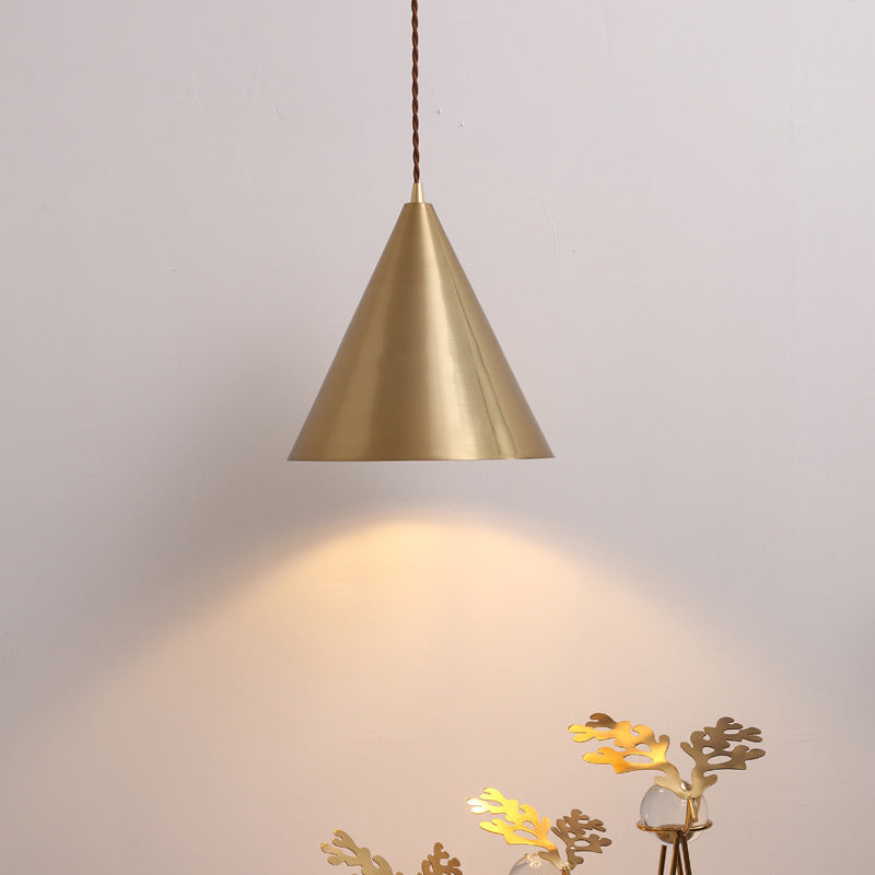 Metal One Blub Hanging Light Postmodern Style Suspension Pendentif For Coffee Shop