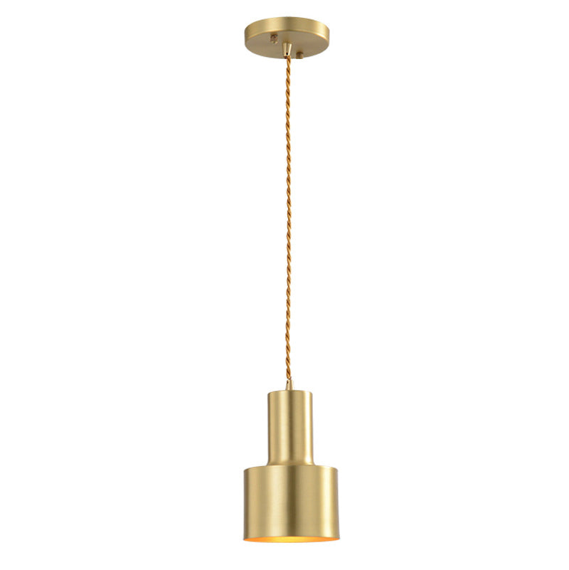 Metal One Blub Hanging Light Postmodern Style Suspension Pendentif For Coffee Shop