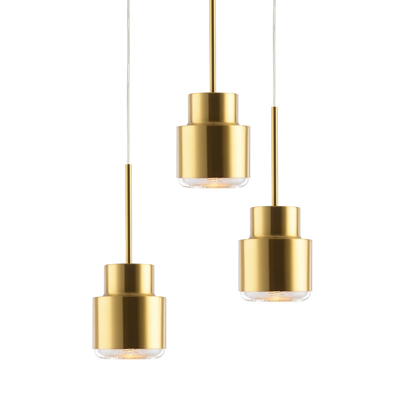 Metal One Blub Hanging Light Postmodern Style Suspension Pendentif For Coffee Shop