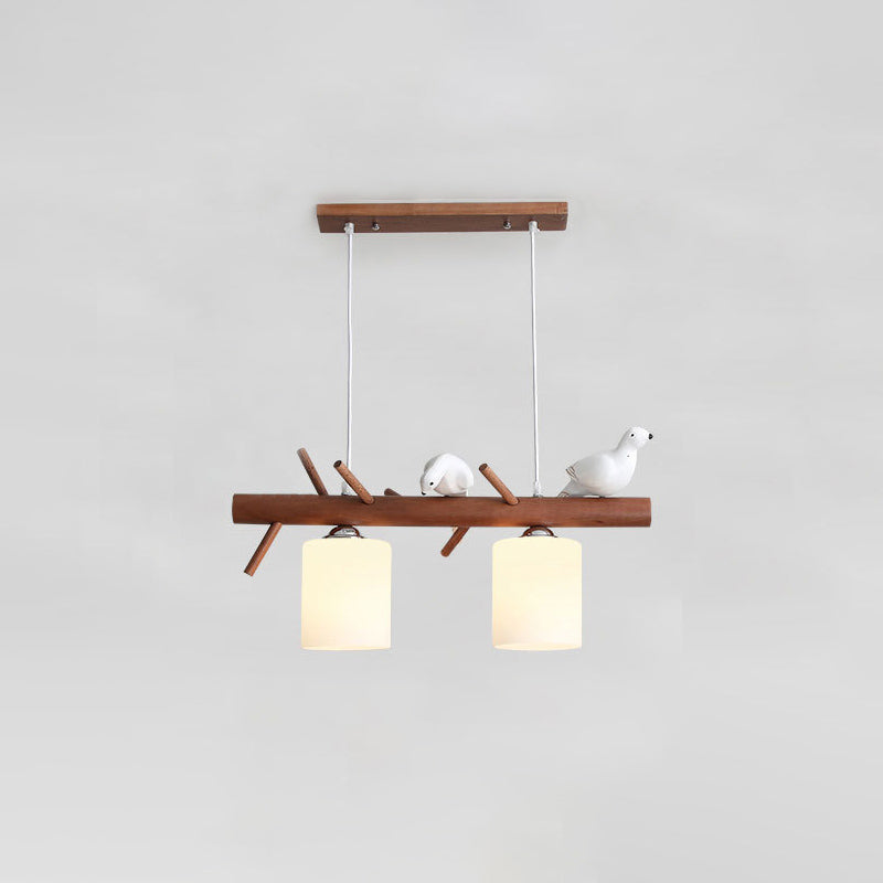 Branches en bois lampe de l'île Modern Simplicité Pendentif Lighting for Restaurant