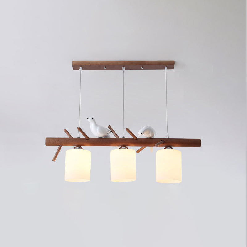 Branches en bois lampe de l'île Modern Simplicité Pendentif Lighting for Restaurant