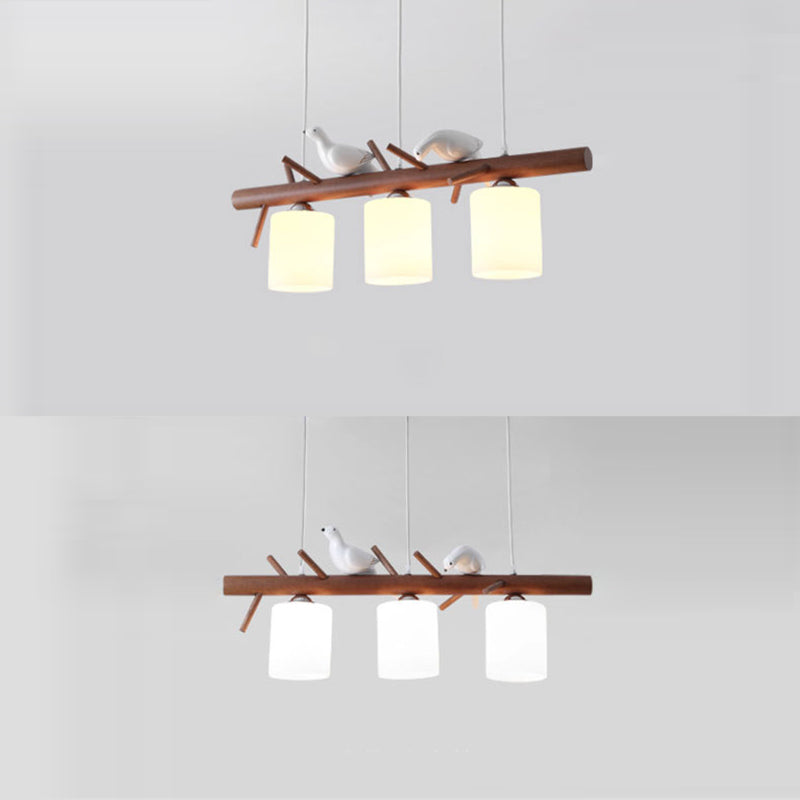 Branches en bois lampe de l'île Modern Simplicité Pendentif Lighting for Restaurant