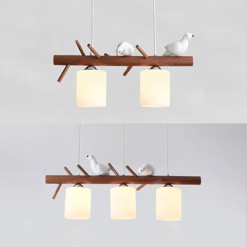 Branches en bois lampe de l'île Modern Simplicité Pendentif Lighting for Restaurant