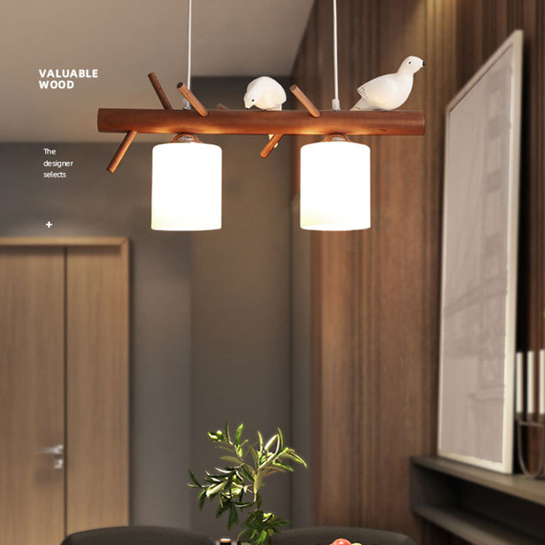 Branches en bois lampe de l'île Modern Simplicité Pendentif Lighting for Restaurant