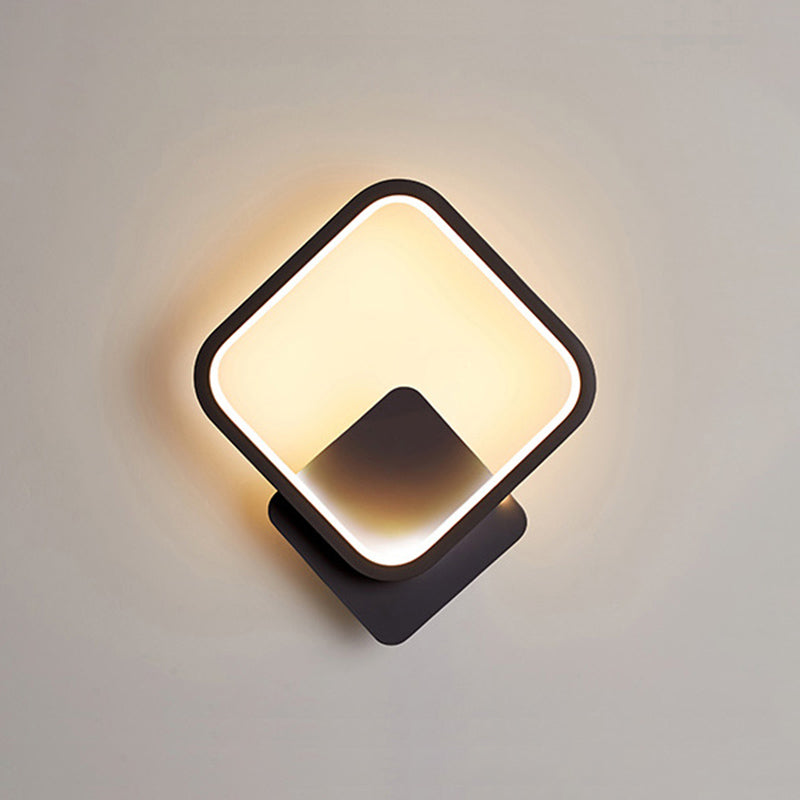 Lampada da parete con pale di funce da parete da letto geometrica a parete da letto.