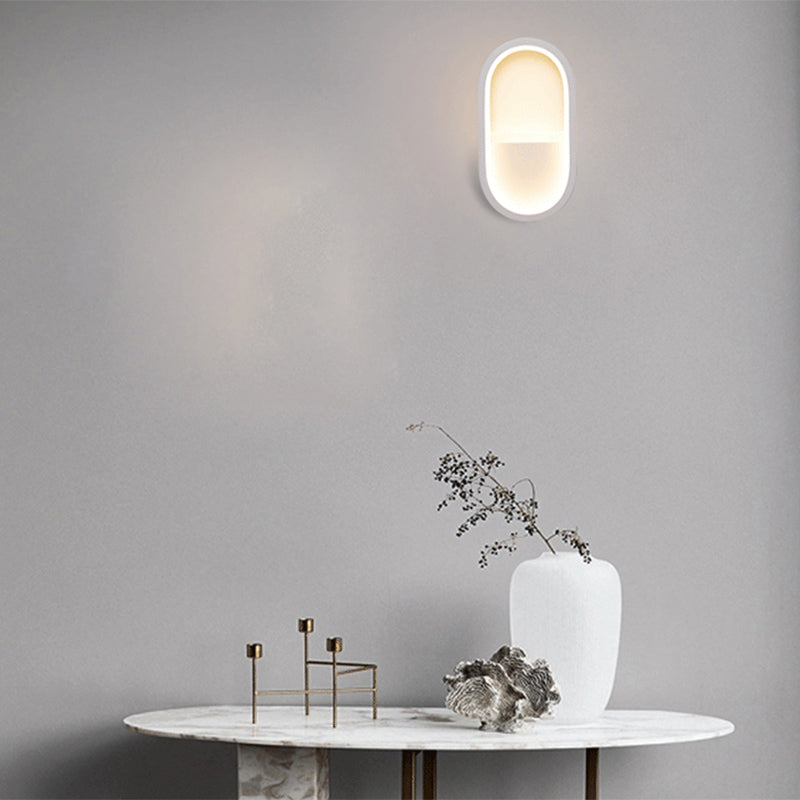 Lampada da parete con pale di funce da parete da letto geometrica a parete da letto.