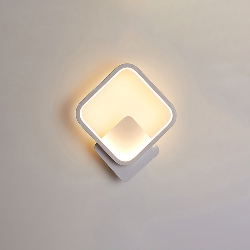 Lampada da parete con pale di funce da parete da letto geometrica a parete da letto.