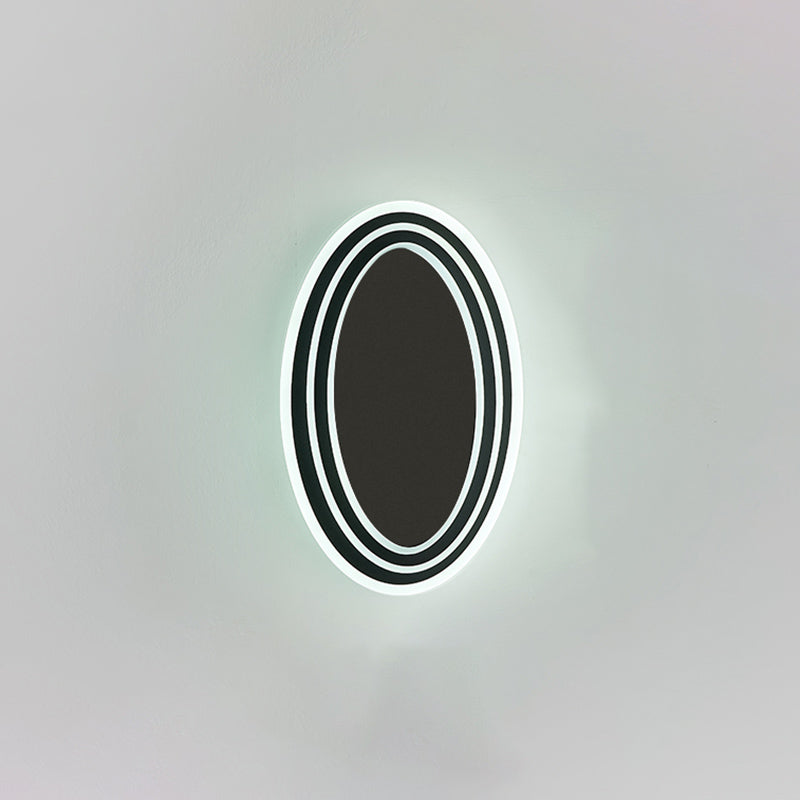 Luz de pared de metal en capas aplanadoras de estilo LED de estilo nórdico para sala de estar para sala de estar