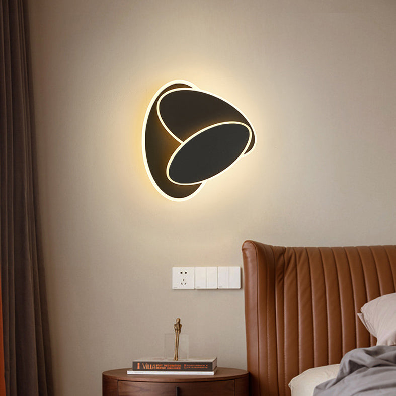 Luz de pared de metal en capas aplanadoras de estilo LED de estilo nórdico para sala de estar para sala de estar