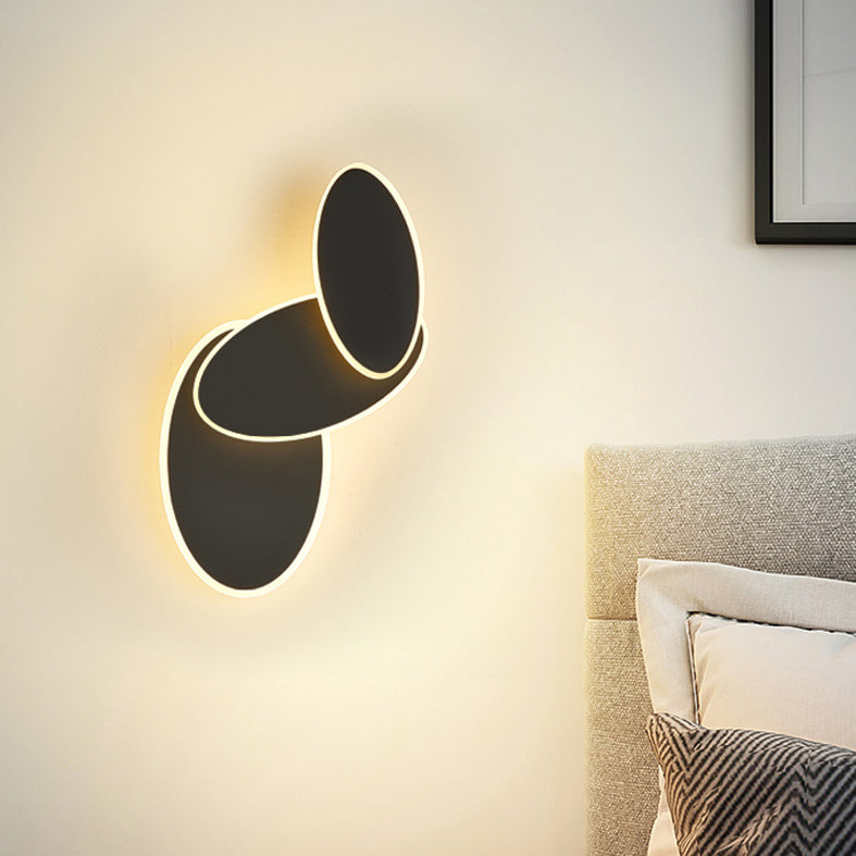 Luz de pared de metal en capas aplanadoras de estilo LED de estilo nórdico para sala de estar para sala de estar